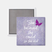 Aimant Elle croyait qu'elle le pouvait pour qu'elle fasse (Recto/Verso)