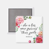 Aimant Elle est beaucoup plus précieuse que les bijoux af (Recto/Verso)