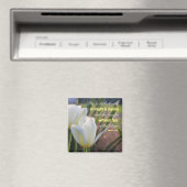 Aimant Elle est habillée - Proverbes 31:25 Floral (In Situ (Lave-vaisselle))