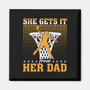 Aimant Elle L'Obtient De Son Papa Basketball Girl Basketb