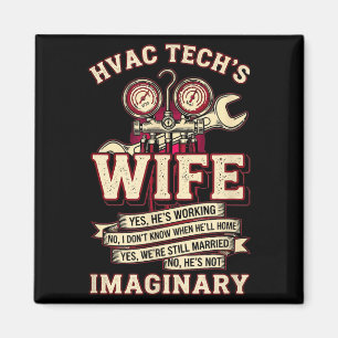 Aimant Elle n'est pas drôle imaginaire technicien CVC fem