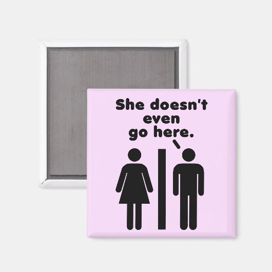 Aimant Elle n'y va même pas (Recto/Verso)