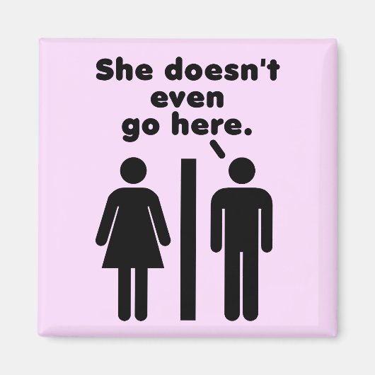 Aimant Elle n'y va même pas (Devant)