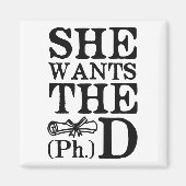 Aimant Elle veut le doctorat (Devant)