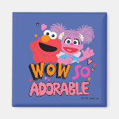 Aimant Elmo & Abby | Wow si adorable (Devant)