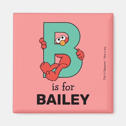 Aimant Elmo Alphabet | B Sarcelle (Devant)