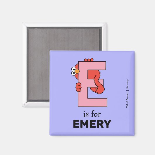 Aimant Elmo Alphabet | E Rose (Recto/Verso)