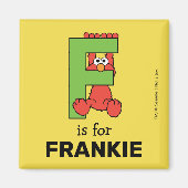 Aimant Elmo Alphabet | F Vert (Devant)