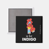 Aimant Elmo Alphabet | I Crème glacée (Recto/Verso)