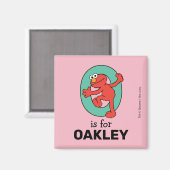 Aimant Elmo Alphabet | O TURQUOISE (Recto/Verso)