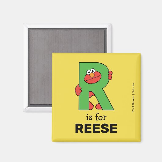 Aimant Elmo Alphabet | R Vert (Recto/Verso)