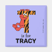 Aimant Elmo Alphabet | T Tiger (Devant)