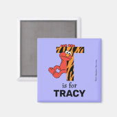 Aimant Elmo Alphabet | T Tigre (Recto/Verso)