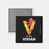 Aimant Elmo Alphabet | V Légume (Recto/Verso)