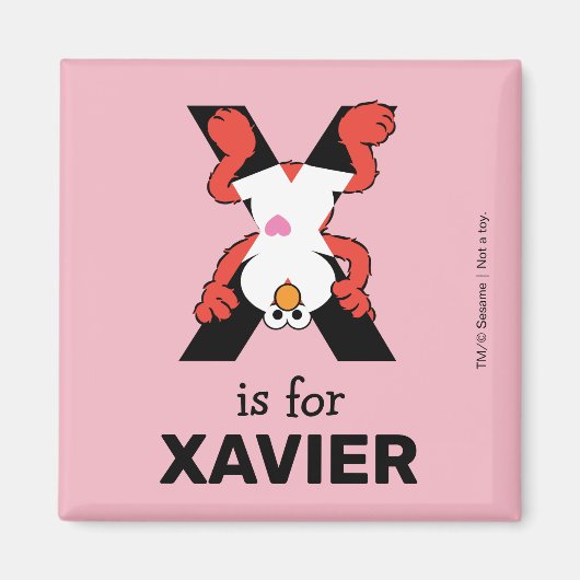 Aimant Elmo Alphabet | X Xray (Devant)