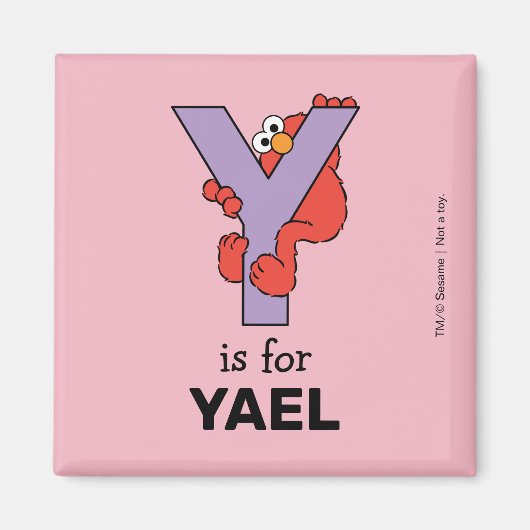 Aimant Elmo Alphabet | Y Violet (Devant)
