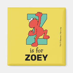 Aimant Elmo Alphabet Z Sarcelle