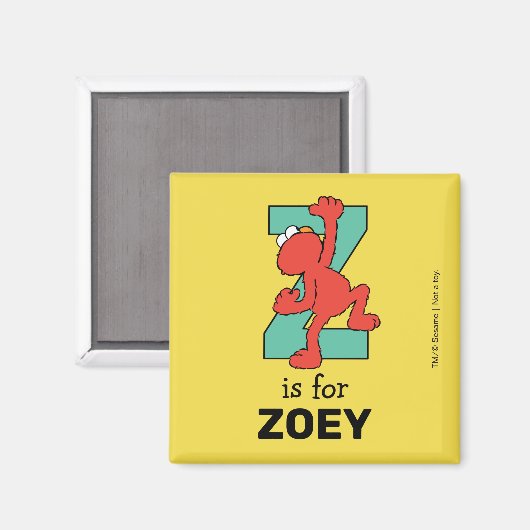 Aimant Elmo Alphabet | Z TURQUOISE (Recto/Verso)