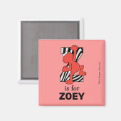 Aimant Elmo Alphabet | Z Zèbre (Recto/Verso)