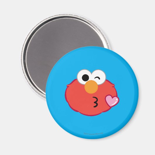 Aimant Elmo Face Jeter un baiser (Recto/Verso)