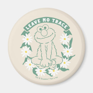 Aimant Elmo   Ne laisser aucune trace Floral Graphic