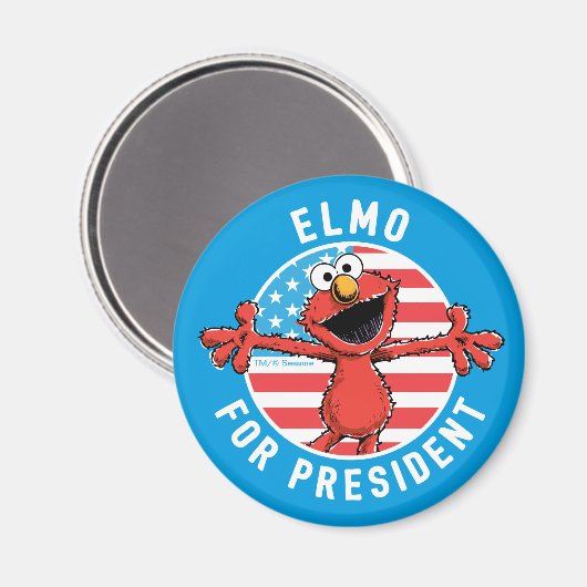 Aimant Elmo pour le président - Drapeau (Recto/Verso)