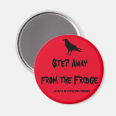 Aimant Éloignez-vous du réfrigérateur (Recto/Verso)