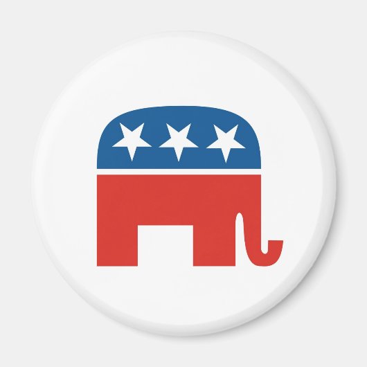 Aimant elphant du parti républicain américain (Devant)