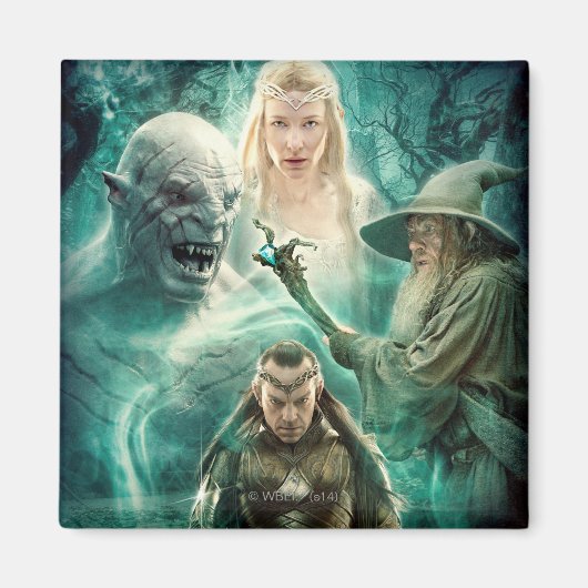 Aimant ELROND™, Azog, Galadriel & Gandalf Graphic (Devant)