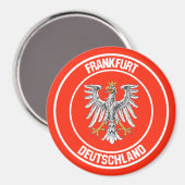 Aimant Emblem rond de Francfort (Recto/Verso)