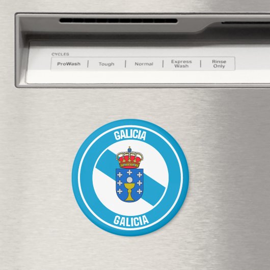 Aimant Emblem rond de Galice (In Situ (Lave-vaisselle))