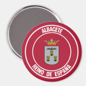 Aimant Emblème Albacete Round (Recto/Verso)