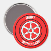 Aimant Emblème arrondi Erfurt (Recto/Verso)