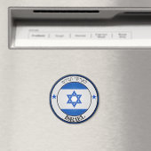 Aimant Emblème autour d'Israël (In Situ (Lave-vaisselle))