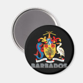Aimant Emblème barbadien (Recto/Verso)
