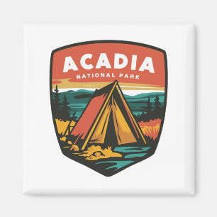 Aimant Emblème Camping du Parc national de l'Acadie