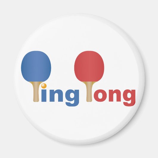 Aimant Emblème cool Ping Pong (Devant)