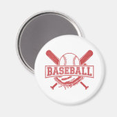 Aimant Emblème de baseball classique (Recto/Verso)