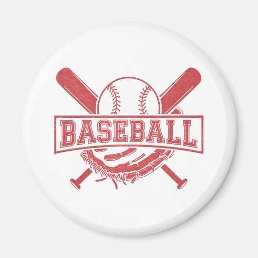 Aimant Emblème de baseball classique (Devant)