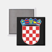 Aimant emblème de croatie (Recto/Verso)