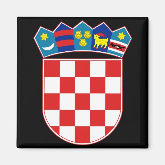 Aimant emblème de croatie (Devant)