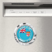 Aimant Emblème de Fidji Round (In Situ (Lave-vaisselle))