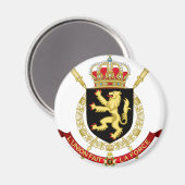 Aimant emblème de la belgique (Recto/Verso)