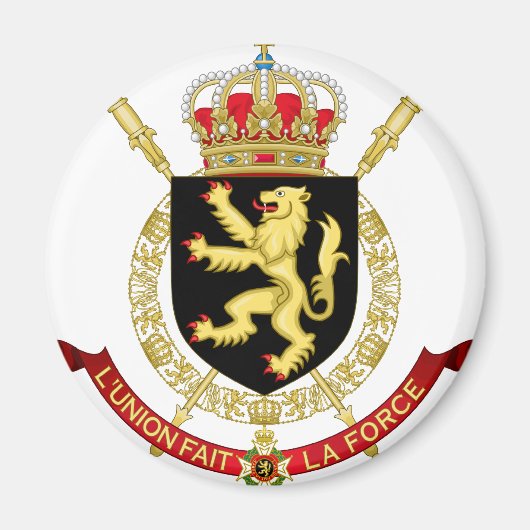Aimant emblème de la belgique (Devant)