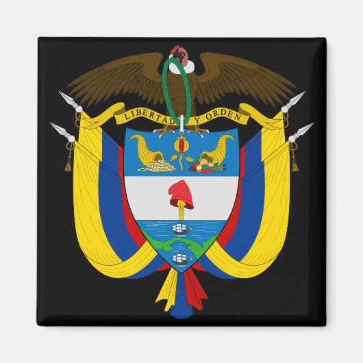 Aimant emblème de la colombie (Devant)