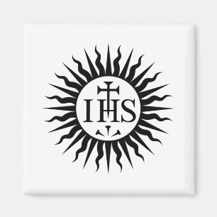 Aimant Emblème de la Compagnie de Jésus Monogramme