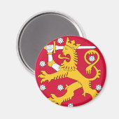Aimant emblème de la finlande (Recto/Verso)