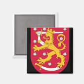 Aimant emblème de la finlande (Recto/Verso)