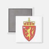 Aimant emblème de la Norvège (Recto/Verso)