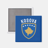 Aimant Emblème de la République du Kosovo (Recto/Verso)
